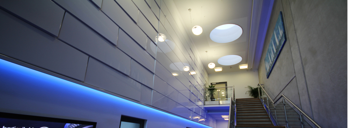 3D Fassade im Innenbereich der LIROS GmbH